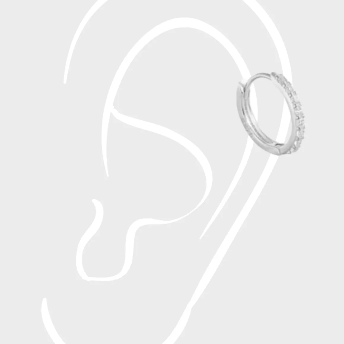 Winther Studio Øreringe*Clear Crystal Helix