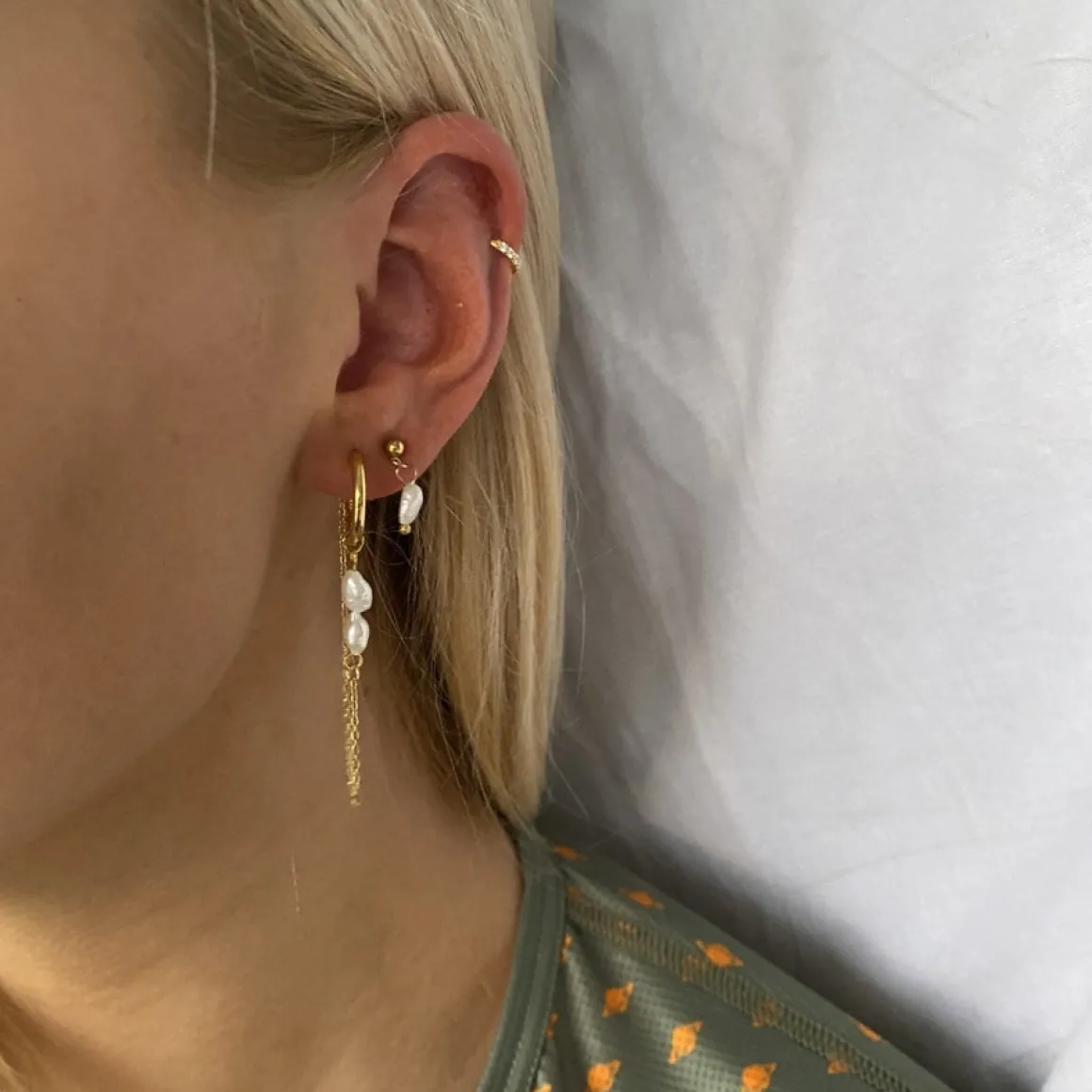 Winther Studio Øreringe*Clear Crystal Helix