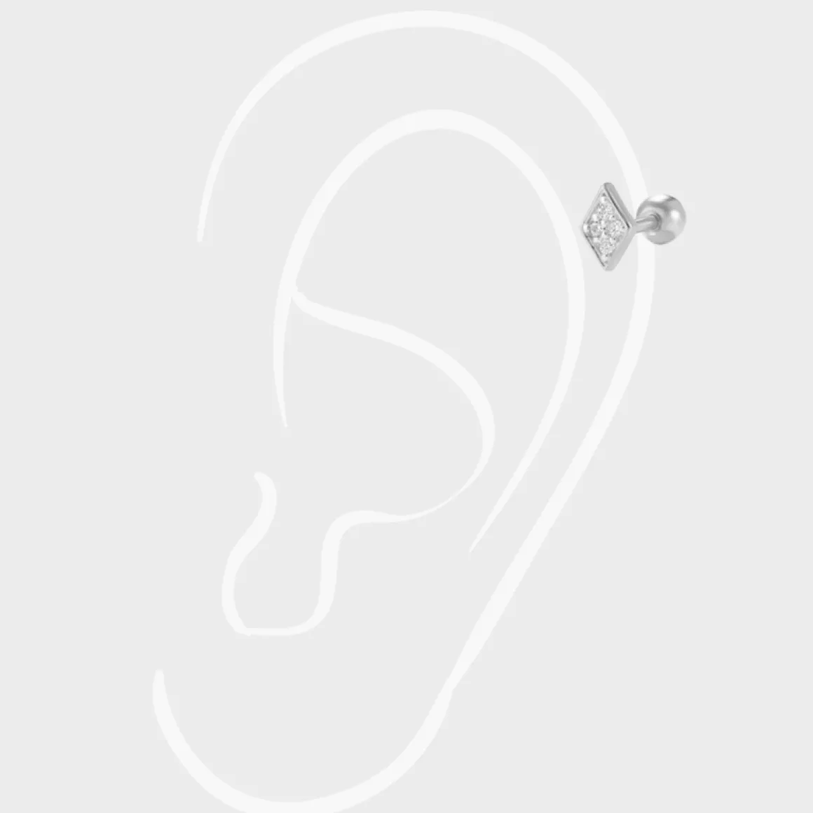 crystal_diamond_piercing_2.webp Winther Studio Øreringe | Piercingsmykker*Crystal Diamond Piercing Sølv