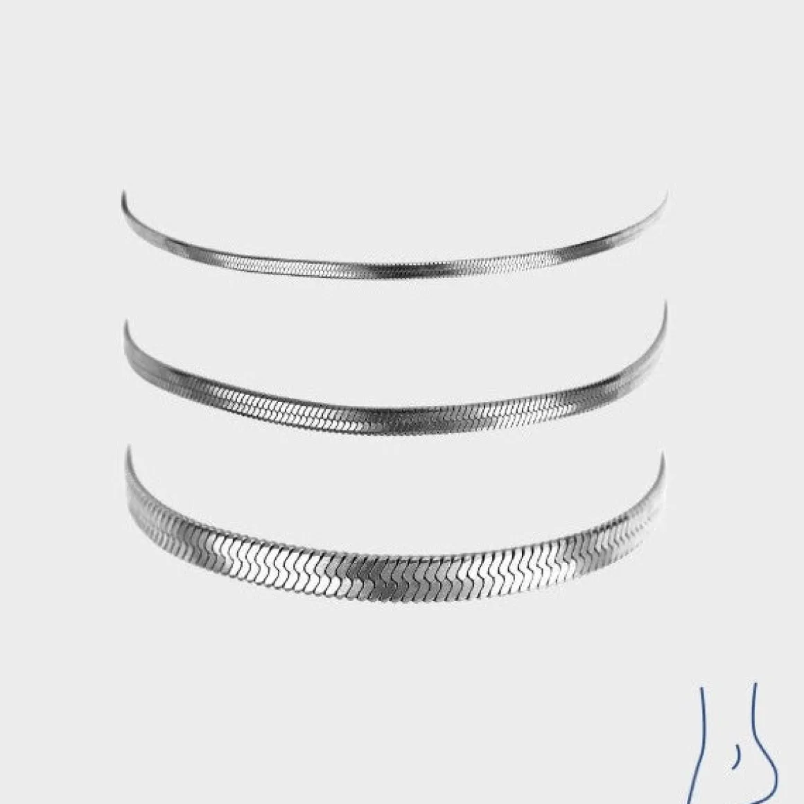 flat_snake_ankelkde_5.webp Winther Studio Ankelkæder*Flat Snake Ankelkæde