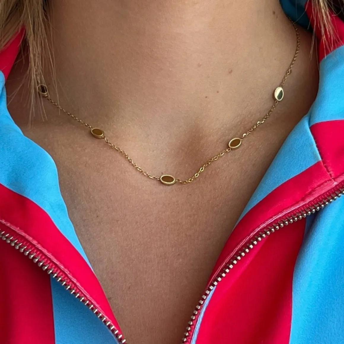 Winther Studio Halskæder*Plate Charm Halskæde Guld