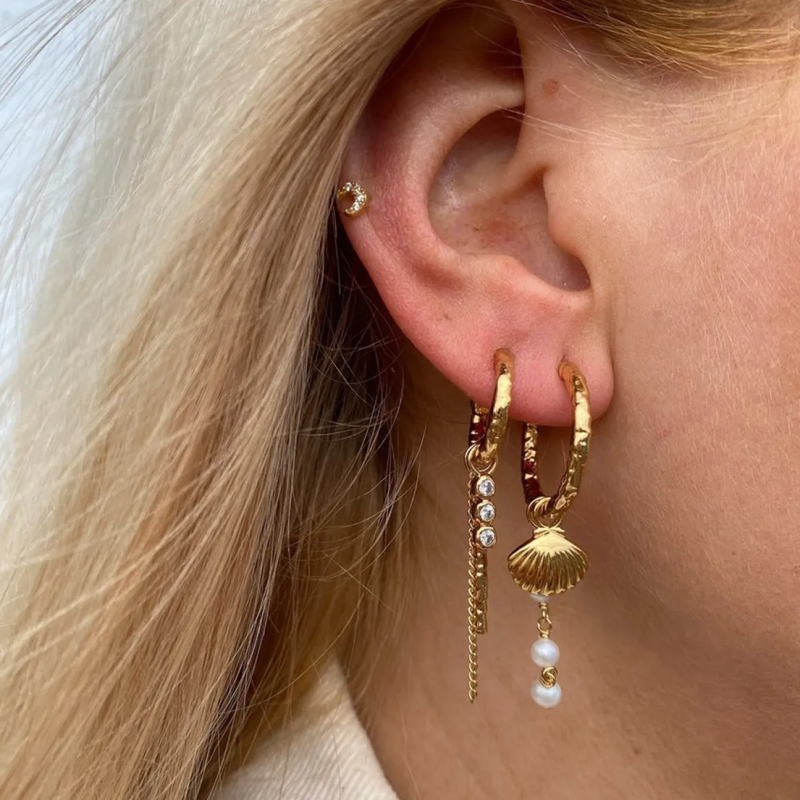 Winther Studio Øreringe*Rustic Hoops