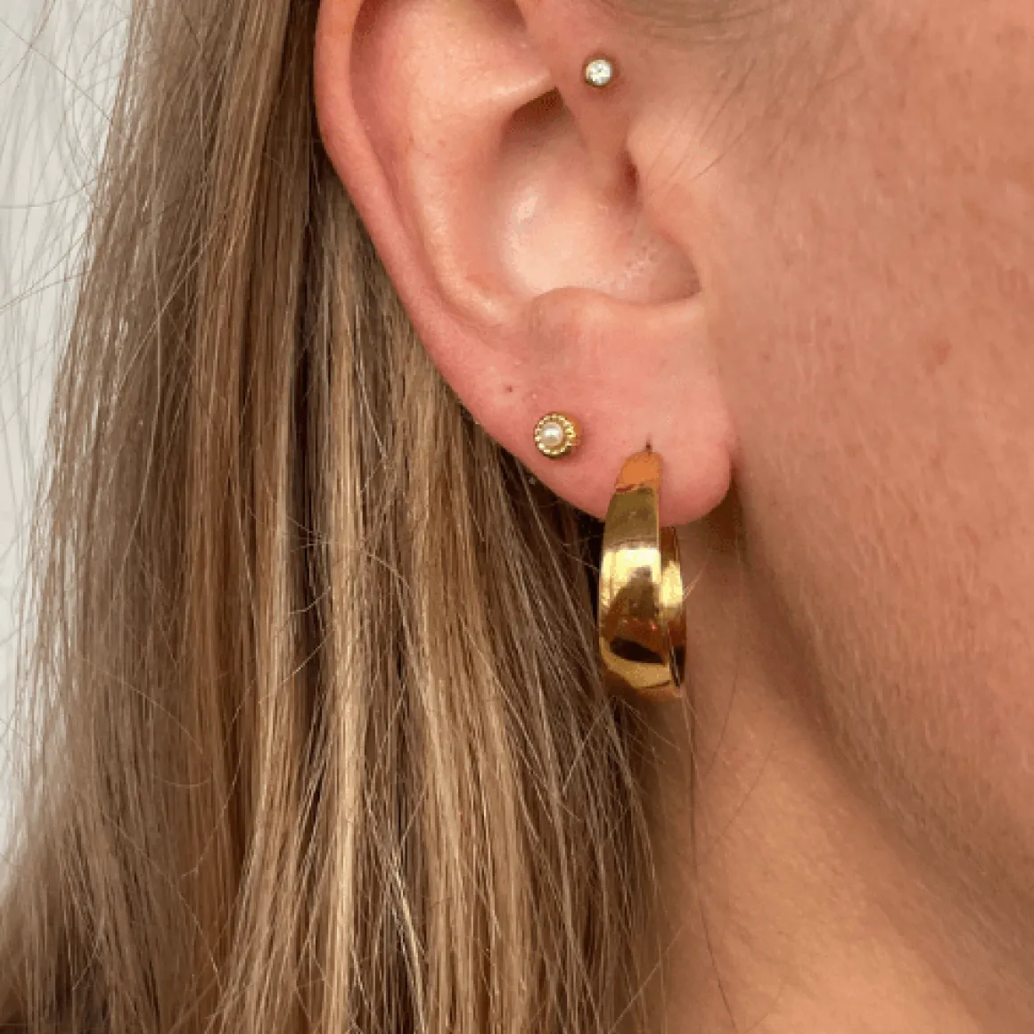 Winther Studio Konfirmation | Øreringe*Small Pearl Ørestikker Sølv